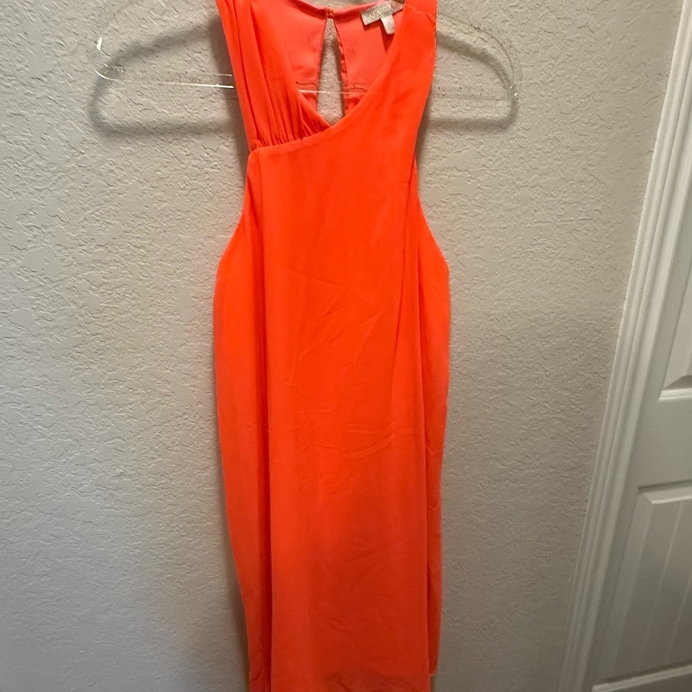 Gianni Bini Elegant Orange Sleeveless Dress Size S
